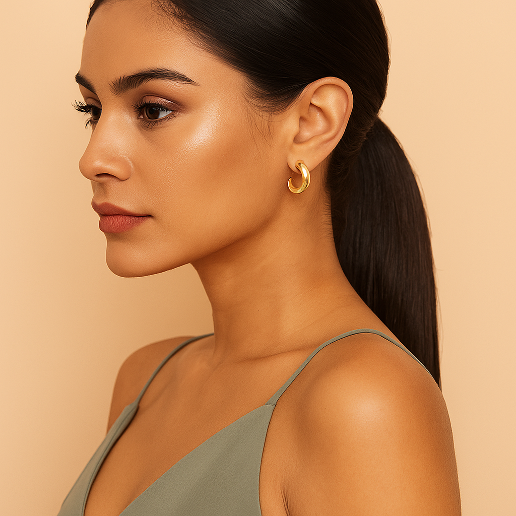 Bold Crescent Hoops