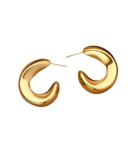 Bold Crescent Hoops