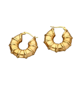 Sculpted Ridge Hoops