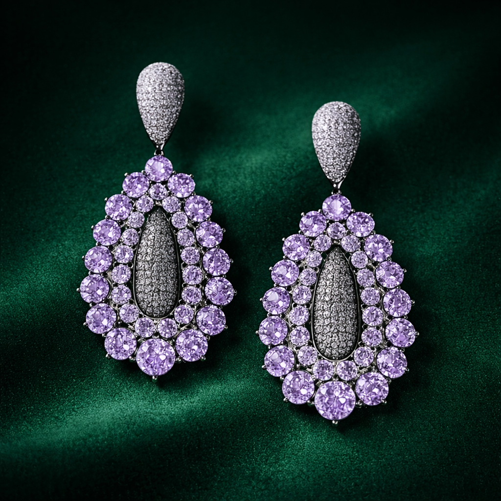 Romantic crystal dangle