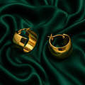 Sculpted Wide Hoops