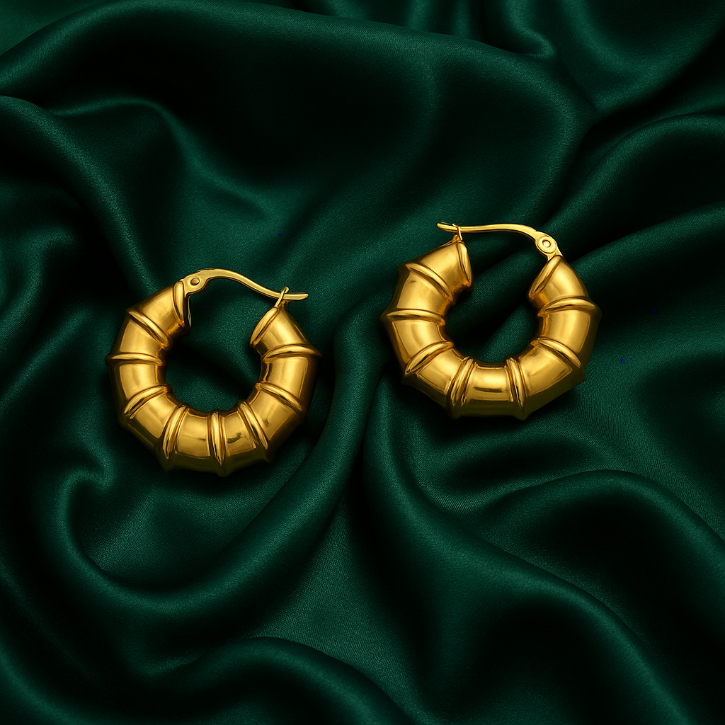 Sculpted Ridge Hoops