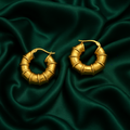 Sculpted Ridge Hoops
