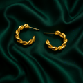 Twisted Gold Hoops